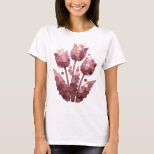 Camiseta Diseño de arte abstracto de plata impresionante