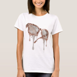 Camiseta Diseño de ARTE ABSTRACTO de Plata Limpia