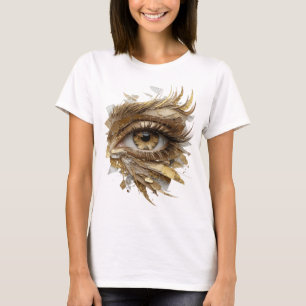Camiseta Diseño de ARTE ABSTRACTO Dorado v2