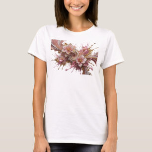 Camiseta Diseño de Arte Abstracto Dynamic Gold