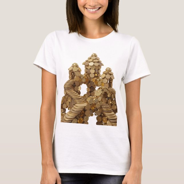 Camiseta Diseño de arte abstracto Gold STATEMENT (Anverso)