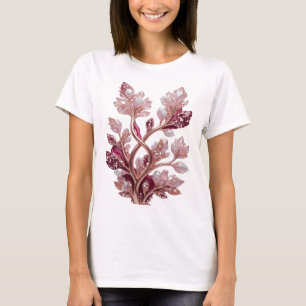 Camiseta Diseño de Arte Abstracto Moderno en Plata