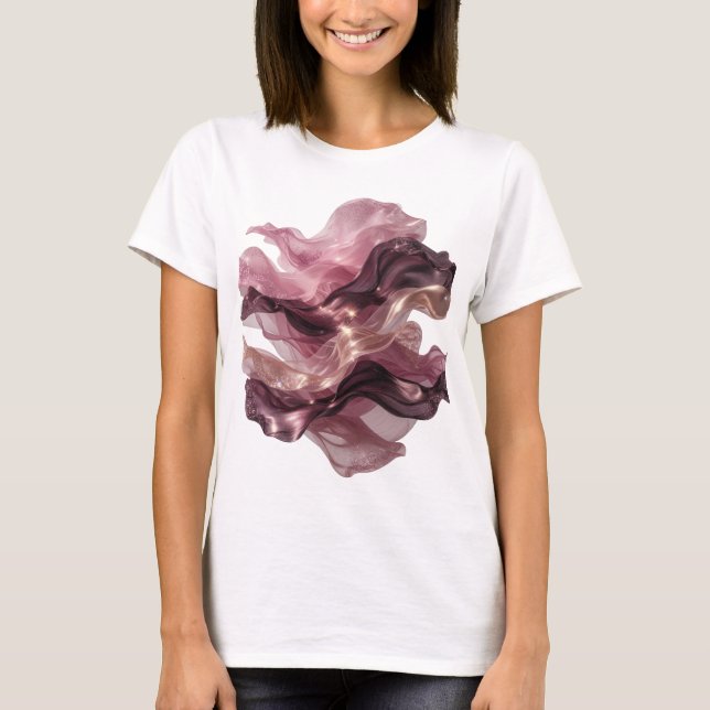 Camiseta Diseño de arte abstracto Plata STATEMENT (Anverso)