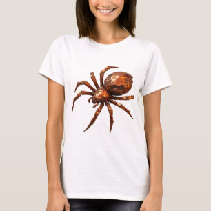 Camiseta Diseño de ARTE ABSTRACTO Plateado Brillante