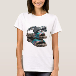 Camiseta Diseño de ARTE ABSTRACTO Plateado Brillante v2