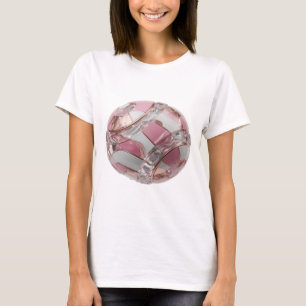 Camiseta Diseño de ARTE ABSTRACTO Plateado en Negrita