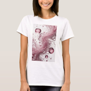 Camiseta Diseño de ARTE ABSTRACTO plateado icónico v2