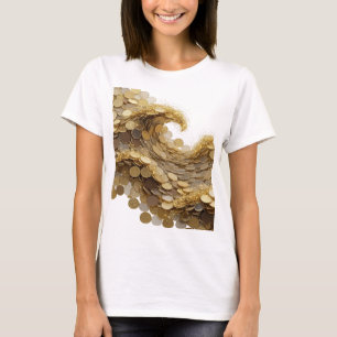 Camiseta Diseño de ARTE ABSTRACTO plateado trendy v3