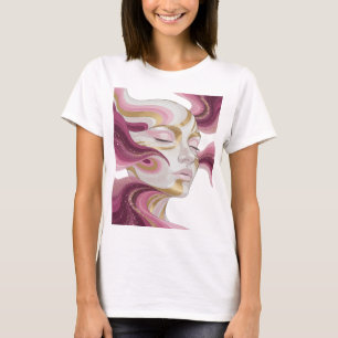 Camiseta Diseño de arte abstracto Snappy Gold