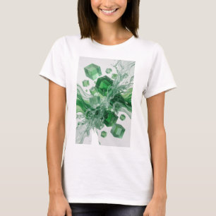 Camiseta Diseño de ARTE ABSTRACTO Verde Fresco
