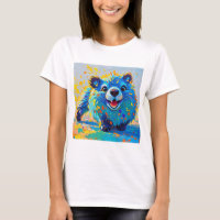 Diseño de arte animal colorido y abstracto