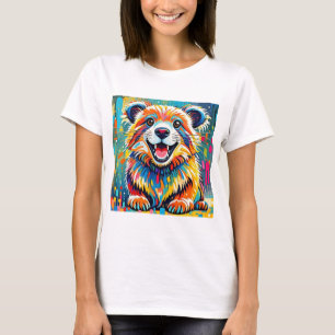Camiseta Diseño de arte animal con audaz, dinámico