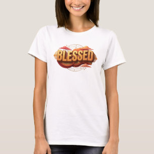 Camiseta Diseño de Arte BLESSED de Moda
