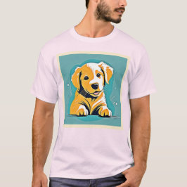 Camiseta Diseño de arte de cachorros