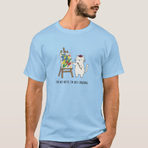 Camiseta Diseño de arte de dibujos animados para gatos jugu