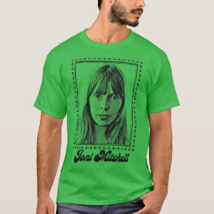 Camiseta Diseño de arte de fans de estilo 1 de Joni Mitchel