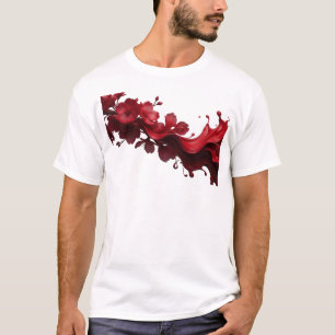 Camiseta Diseño de Arte de FLOR ABSTRACTA Audaz