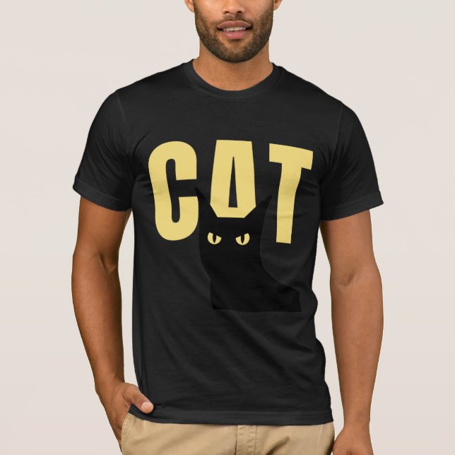 Camiseta Diseño de arte de gato (Anverso)