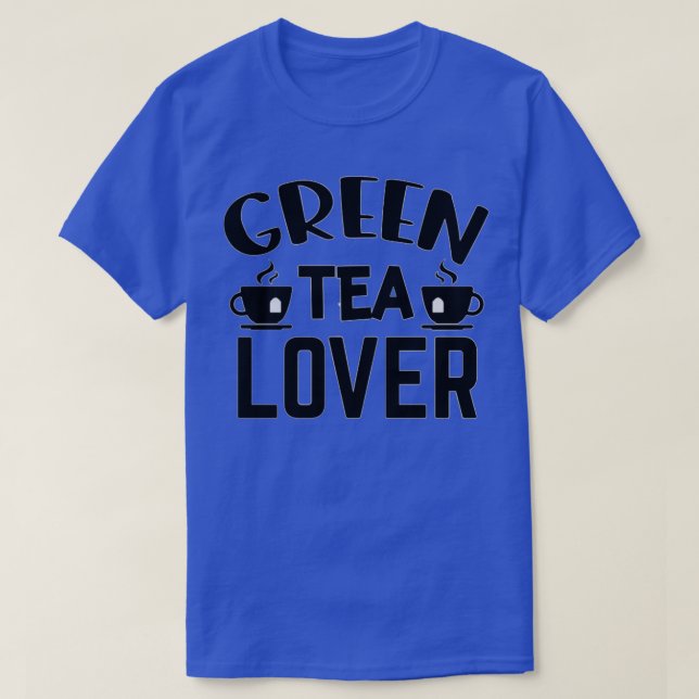 Camiseta Diseño de arte de Ilustracion Green Tea Lover (Diseño del anverso)