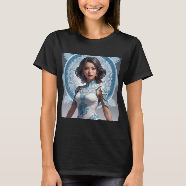 Camiseta Diseño de arte de la atención - Intrincado Zen Man (Anverso)