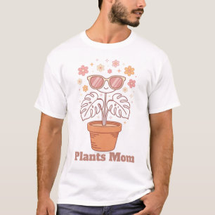 Camiseta Diseño de arte de línea retro de planta Monstera m