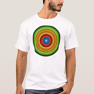 Camiseta Diseño de arte de mandala abstracto punteado-65904
