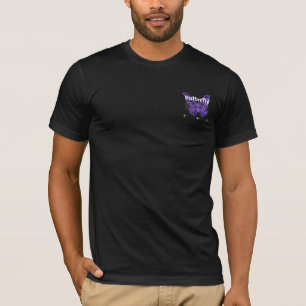 Camiseta diseño de arte de mariposa linda