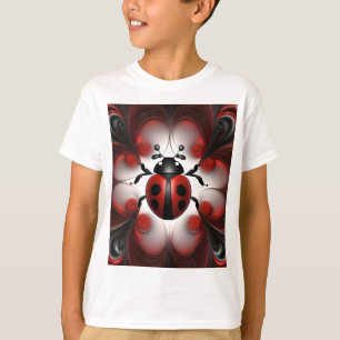 Camiseta Diseño de arte de mariquita abstracta,