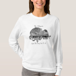 Camiseta diseño de arte de pandillas de perro rasgado con