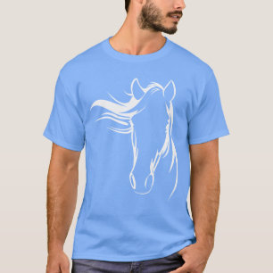 Camiseta Diseño de arte de silueta de caballo para amigos a
