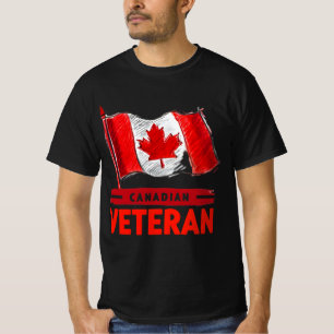 Camiseta Diseño de arte digital para veteranos de Canadá