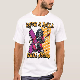 Camiseta Diseño de Arte en Negrita para Amantes de la Músic