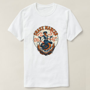 Camiseta Diseño de Arte Fantástico Cobra Místico Domador de