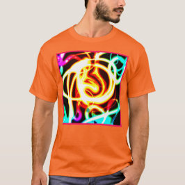 Camiseta Diseño de arte geométrico neón para sus necesidade