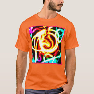 Camiseta Diseño de arte geométrico neón para sus necesidade