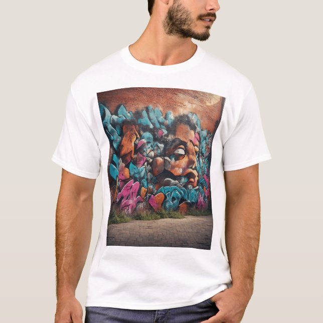 Camiseta diseño de arte graffiti (Anverso)