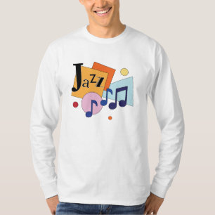 Camiseta Diseño de arte moderno de jazz colorido