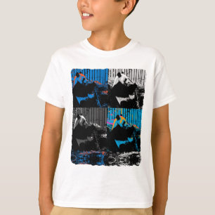 Camiseta Diseño de arte moderno multipanel de oso panda