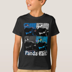 Camiseta Diseño de arte moderno multipanel de oso panda