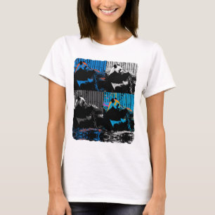 Camiseta Diseño de arte moderno multipanel de oso panda