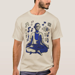 Camiseta Diseño de Arte Musical Abstracto Neoexpresionista