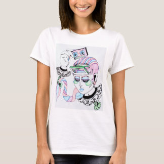 Camiseta Diseño de arte original "Jugador de cassette en la
