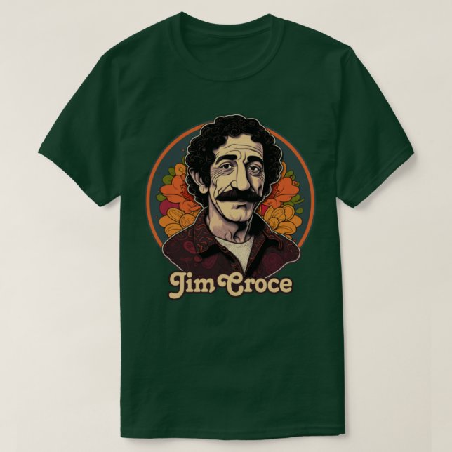 Camiseta Diseño de arte para fans de Jim Croce Retro1 (Diseño del anverso)
