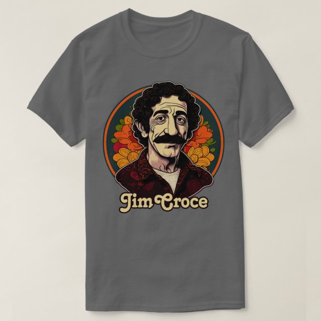 Camiseta Diseño de arte para fans de Jim Croce Retro 1 (Diseño del anverso)