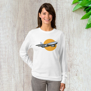 Camiseta Diseño de arte para viajes en avión Vintage Retro 
