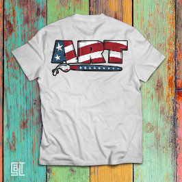 Camiseta Diseño de Arte Patriótico Educativo