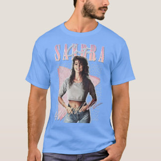 Camiseta Diseño de Arte Retro Sandra Cretu 80
