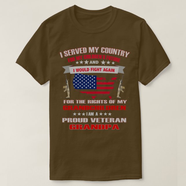 Camiseta Diseño de arte veterano 2 (Diseño del anverso)
