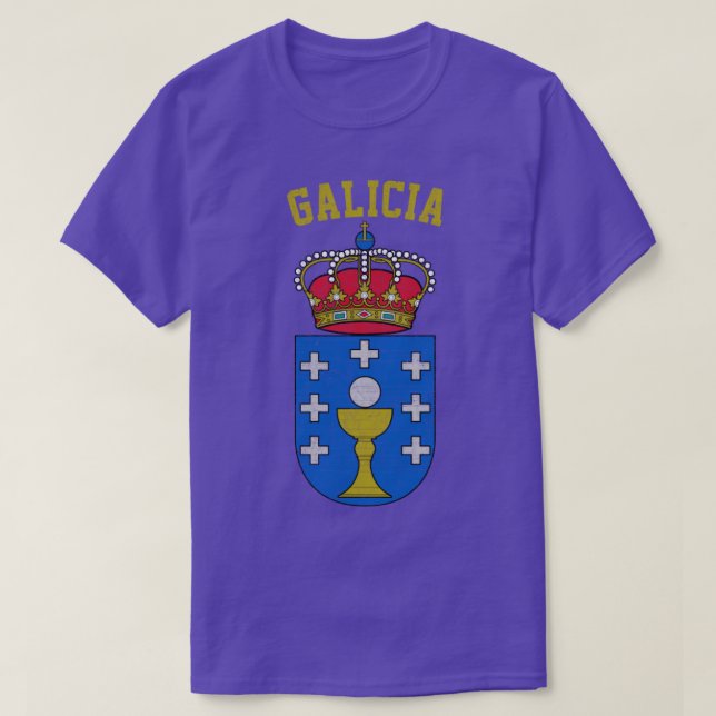 Camiseta Diseño de aspecto anticuado de Galicia (Diseño del anverso)