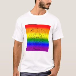 Camiseta Diseño de astrología con arco iris del orgullo LGB